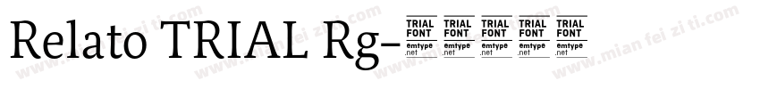 Relato TRIAL Rg字体转换